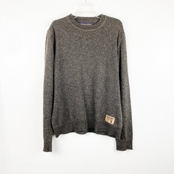 🦋 VINTAGE ABERCROMBIE & FITCH Wool Knit Sweater Small - Picture 1 of 5